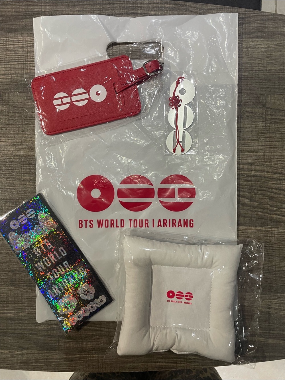 BTS World Tour Arirang VIP items